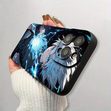 Fundas para Teléfono Móvil de Anime Boy Negro, Creativas, Resistentes a Manchas y con Protección Integral para Lente Antigolpes, Duraderas, Accesorios de Teléfono de la Serie Clásica para iPhone11/12/13/14/15/16/Pro Max o Plus, Regalo de Funda - Color mezclado 1 - Ver 7