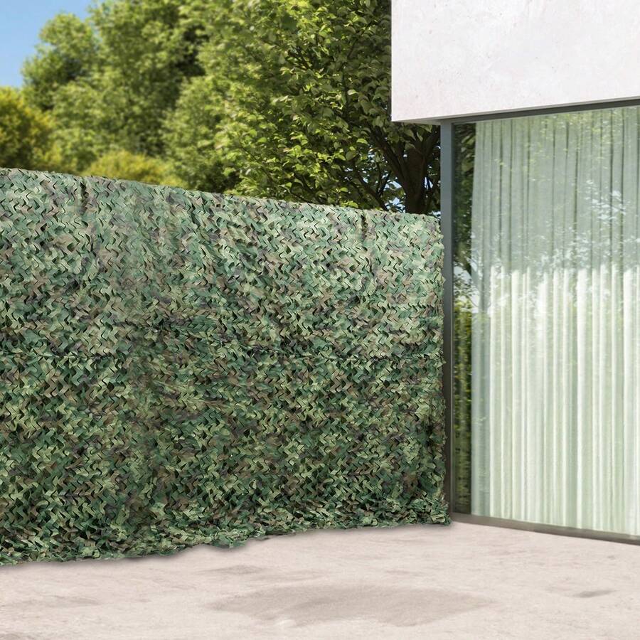 YUNRUX 8 X 8m Camouflage Hunting Net Bundeswehr Camouflage Camo Hunter Flecktarn - Green - View 1