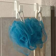 3pcs Shower Door Hooks, Frameless Glass Door Hooks Suitable For 8mm Or Thinner Glass, For Bathrobes, Pajamas, Bath Towels, Clothes, Bathroom Glass Hooks, Easy To Install Towel Rack, No Drilling Bathroom Accessories - Multicolor - View 5