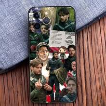 Custodia per telefono Soldier Boy The B-Boys compatibile con 16, 15, 14, 13, 12, 11, Pro, X, XS, Max, XR, Plus, Mini, in morbido silicone nero. Compatibile anche con 17, 17 Pro e 17 Pro Max.