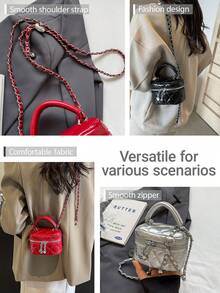 [US-Based Shipping]New Fashion Classic Versatile PU Waterproof Fabric, Quilted Women's Handbag, Lightweight And Portable Zipper Opening And Closing Design Love Zipper Decoration Crossbody Box Round Bag,Fashion Solid Color Embroidered Rhombic Crossbody Bag,Coin Purse Bag,Portable Box,Suitable For Shopping, Suitable For Travel, Shopping And Commuting,Mini Women Handbag,Suitable For Holding Cards And Keys Cute Coin Purse With Heart Decoration Y2k Women's Bag Suitable For Daily Use,Women's Fall Clothing Winter Clothing Christmas Halloween Gift Pumpkin Skeleton Fall Spider Autumn Velvet Furry Party Fuzzy Plush,Black Purse Bags Purses And Bags Women Red Purse Bags For Women Tote Bag Silver Purse Carteras Para Mujer Pink Purse Crossbody Bags For Women Bolsos Para Mujer Handbags For Women Purses For Women Beach Bag Mini Purse Tote Bags For Women Black Bag Brown Bag - 彩色 - 查看 8