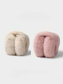 1 Stück Multi-Farben Winter Ohrenschutz, faltbar, Ohrenschützer aus Plüsch, warm, frostschutz, verdickt, Damen Winter Accessoire - Verschiedenfarbig - Übersicht 30