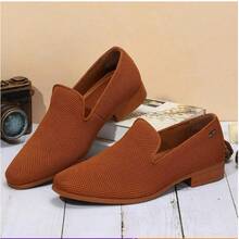 Mens Loafers Dress Shoes  Driving Shoes Tuxedo Suit Shoes - Lạc đà - Xem 4