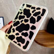 Holographic Cow Print/Butterfly Flat Protective Case, Compatible With Apple Tablet Protective Case