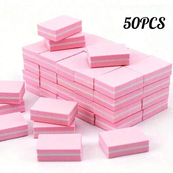 10/50/100pcs Mini Nail Files, Suitable For Acrylic And Natural Nails, 100/180 Grit Nail Buffers, Bulk Nail Buffers, For Professional Manicure