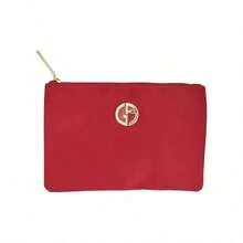 Armani 1PC Handbag For Women, Red Portable Makeup Bag, Simple And Stylish Handbags For Women, Suitable For Carrying Makeup Products/Wallets/Daily Necessities/Functional Handbags, Suitable For Daily/Travel/Tourism/Camping, As A Gift For Her/Him, Autumn Promotion, Back To School Season, Christmas, Mother's Day.GAR25008