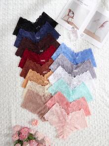 14 件套蕾丝边性感女士内裤套装