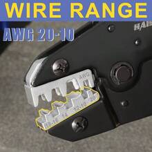 Crimping Heat Shrink Connectors - AWG 22 - 10 Ratchet Wire Terminal Crimper - Ratcheting Crimper Tools - Available Insulated Nylon Connectors And Electrical Wire Connectors - 8327 - 開口壓接端子壓接模具 D - 查看 2