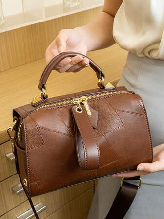 2025 New Vintage Casual Women's Handbag, Fashionable Bucket Bag With Multiple Compartments, Tote Bag, Shoulder Bag, Crossbody Bag