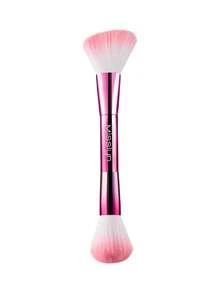 MISSLYN-Double Ended Powder Brush, Multifunctional Makeup Brush,Thick And Soft Fur,Fashionable Powder Brush,Easy To Carry,Double-Ended Brush,Easy To Apply,Daily,Skin-Friendly,Take Powder Evenly,Suitable For Beginners