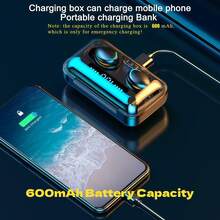 New F9 Bluetooth Earphones, 9D Stereo Sound, Deep Bass, Sports Earphones, Hands-Free Touch Control, TWS Wireless Earbuds, Bluetooth 5.3 Earphones, In-Ear Wireless Earphones With Microphone, 600mAh Battery Capacity - Black - View 3