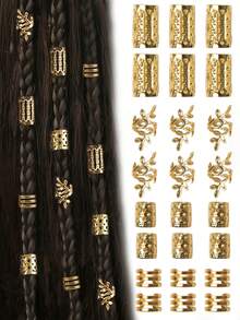 40pcs/Set Mixed Hair Tie Set, Suitable For Braids, Adjustable Hairbands