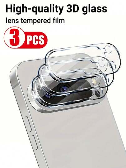 3 Pcs Camera Lens Protector For Google Pixel 10 9 Pro XL 8 8A 7 7A 6 Pro 6A Lens Cover Screen Protector Full Cover Lens Glass Film Cover