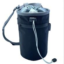 High Quality Nylon Chalk Bag With Adjustable Waist Belt And Zipper Pocket - Blue Non-Slip Chalk Bag, Essential For Gymnastics, Mountaineering, Rock Climbing | Fashionable Design | Secure Zipper Closure, Climbing Gear