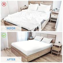 2pcs Adjustable Elastic Bed Sheet Straps, Heavy Duty Bed Sheet Clip Holder Fasteners For Mattress And Bedding, Home Use