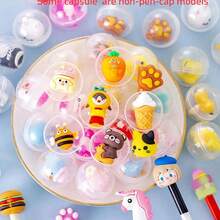 50pcs Capsule Dolls Ball, Mini Round Cute Capsule, Perfect Party Favors,Treasure Box Classroom Prizes,Bag Filler,Claw Machine Prizes, Mini Gumball Machine, Celebration Giveaways And Mystery Rewards, Back To School, Autumn Decor, Fall Decor, Halloween Decor, Halloween Decorations, Christmas Decorations,Mystery Gifts, Birthday Gifts, Holiday Gifts, Gifts,Graduation Gifts, Home Decor - 彩色 - 查看 4