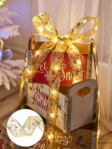 Outdoor String Lights - Gold Ribbon (Warm Light) - View 7