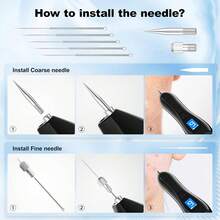 Pluma para Etiquetas de Piel - Pluma para Etiquetas de Piel y Lunares para Uso en Casa Kit Portátil para Lunares, Verrugas y Etiquetas - Negro - Ver 4