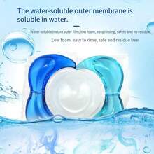 قرص منظف غسيل 3 في 1 بسعة كبيرة، ذو رائحة عطرية، للتنظيف وإزالة البقع وحماية الألوان، متوافق مع الغسالات ذات الحمولة العالية، ذو رائحة طويلة الأمد - متعدد الألوان - مشاهدة 4