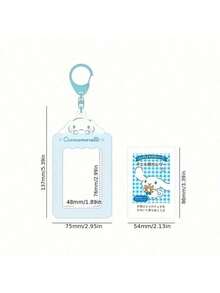 1件装【官方】三丽鸥酷洛米美乐蒂卡包套装，卡通可爱照片挂件钥匙扣，复古卡包，卡通身份证卡包，长款钱包，卡包，男女通用，迷你钱包，小钱包，可爱钱包，钱包钥匙扣，零钱包，挂绳钥匙扣