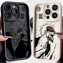 Hot Cool Anime BLEACH Phone Case Compatible With  17 16e 16 15 14 13 12 11 Pro Max Mini XR XS X 7 8 Plus Soft TPU Back Cover, Cover Compatible With  17 Pro Max Case,  17 Pro Case,  17 Case,  16 Pro Max Case