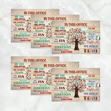 1 件/4 件/6 件亚麻餐垫，印有激励团队精神的图案，适合餐桌、四季装饰、现代可洗桌垫、家居装饰、杯垫、厨房餐垫、室内/室外派对装饰、理想礼物 - 彩色 - 查看 19