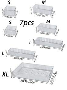 1pc/6/10pcs Elegant Acrylic Makeup Storage Box For Vanity - Versatile Drawer Organizer For Eyeshadow, Skincare, And Cosmetics - Perfect For Autumn And Holiday Decor, Ideal For Bedroom And Home Organization, Enhance Your Space With Stylish Fall And Festival Touches, Great For Christmas, Thanksgiving, New Year, And Valentine's Day Celebrations - Clear - View 22