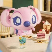 Miniso Disney Stitch Confession Series Blind Box Cute Stitch Flocking Model Mystery Surprise Box Doll Action Figure Pendant Toy Gifts (Random Delivery, 1pc)