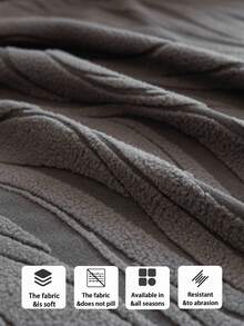 1 Stück Plüsch Jacquard einfarbige Sofabezug für alle Jahreszeiten, Stil rutschfest, schmutzabweisend, haustierfreundlich, Komplettbezug für 1/2/3-Sitzer Sofa