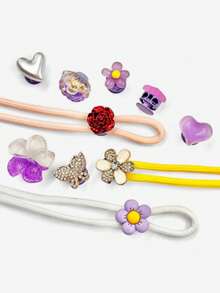 2pcs Metal Elastic Adjustable Double Hole Pig Nose Buckle, For Clothing, Shoelaces, Drawstring, Pants Leg Elastic - Multicolor - View 5