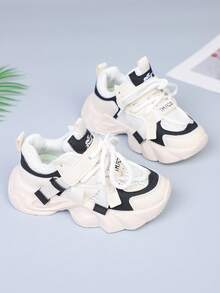 2025 Spring New Casual Children's Sports Shoes, Lightweight & Fashionable Thick-Soled Chunky Sneakers For Boys And Girls