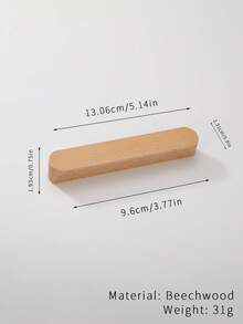 2pcs Wooden Single Hole Cartoon Drawer Pulls, Cabinet/Wardrobe Door Handles For Kids Room - Beech - View 3