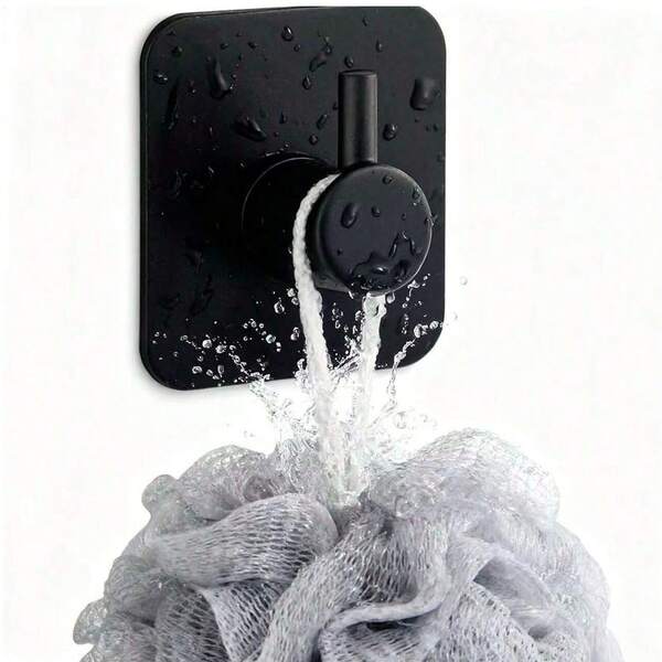 MiLaiWP 2/4pcs Kitchen, Bathroom, Storage Room Adhesive Hooks, Damage-Free Wall Mounted, Multi-Function Hanging Hooks For Kitchen, Balcony, Bathroom, Dorm