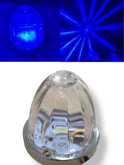 Plafón de vidrio watermelon con led efecto láser set 4 piezas universal 12-24v para automóviles camiones iluminación decorativa fáciles instalar bajo consumo energía diseño distintivo multicolor