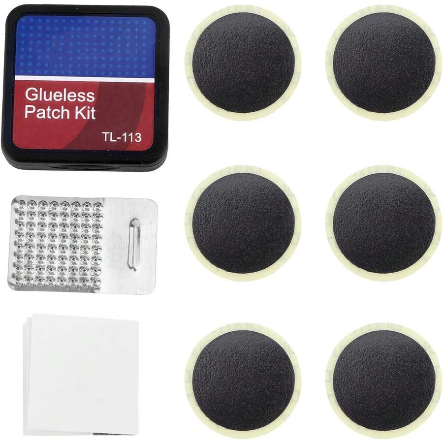 Parche para Bicicleta sin Pegamento, Parches para Neumáticos sin Pegamento para Bicicletas de Montaña Herramienta de Reparación de Bicicletas sin Pegamento Tubo Rápido para Neumáticos - 1 - Ver 1