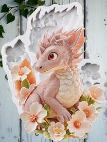 Moldes de Silicone 3D de Dragão, Molde de Fondant, Chocolate, Decoração de Bolo, Topo de Cupcake, Bala, Massa de Polímero, Pasta de Goma