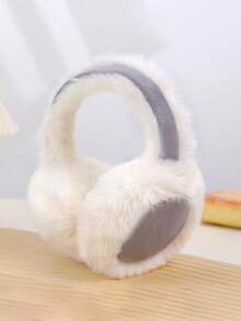 1pc Earmuffs For Women, Winter Warm Ear Warmers With Soft Faux Fur, Foldable & Comfortable Ear Muffs, Perfect For Cold Days, Hiking, Casual Outfits,Thermal Lined And Thickened - Multicolor - View 16