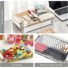 Organizador De Almacenamiento De Archivos De Plstico Transparente Caja De Almacenamiento De Documentos Contenedor Almacenamiento Ligero Impermeable Papel Fotogrfico Caja Portatil - predeterminado - Ver 4