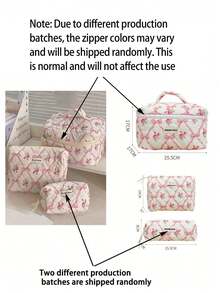 مجموعة 3/1 قطعة، حقيبة مكياج مطرزة بزهور جميلة من القطيفة، تستخدم لتخزين منتجات العناية بالبشرة والأحمر شفاه والإكسسوارات الشعرية أو كضروريات السفر، هدايا عيد الميلاد وهدايا الخادمة العروس وهدايا المعلمة وهدايا عيد الأم، مناسبة لحقائب مكياج البنات ولوازم المدرسة وضروريات السفر والعطلات، حقائب مكياج، منظمات مكياج، منظمات عطلات الشتاء 2024، منظمات مكياج، تخزين مكياج