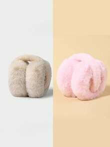 1 Stück Multi-Farben Winter Ohrenschutz, faltbar, Ohrenschützer aus Plüsch, warm, frostschutz, verdickt, Damen Winter Accessoire - Verschiedenfarbig - Übersicht 31