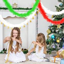 10 Pcs Feather Boas 5ft Artificial Fluffy Boas Colorful Feather Boas Set For Women Costume Halloween Wedding Christmas - đỏxanhtrắng - Xem 7