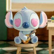Miniso Disney Stitch Confession Series Blind Box Cute Stitch Flocking Model Mystery Surprise Box Doll Action Figure Pendant Toy Gifts (Random Delivery, 1pc)