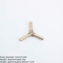 4pcs/Set, 1pc 3-Way, 1pc Y-Shaped Brass Hose Connectors, Leak-Proof, Fit For Air/Water/Fuel/Oil Pipes, Universal US/EU Thread Standards, Multiple Sizes