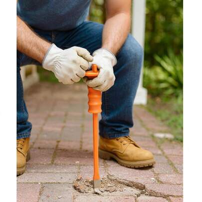 Cincel de corte frío Fumetax 7/8 x 12 pulgadas herramienta de acero templado antiderrapante para construcción carpintería herrería y uso profesional resistente y durable accesorio de taller y obra