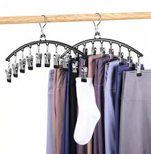 2 Pcs Perchas Para Pantalones De YogaOrganizador De Legging - Negro - Ver 9