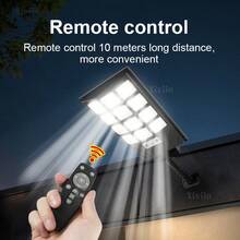 1200W Luz solar súper brillante 900000LM Luz de pared solar de ultra alta potencia para exteriores Iluminación de a prueba de agua Luz de jardín con sensor de movimiento Luz de patio, garaje y calle Foco