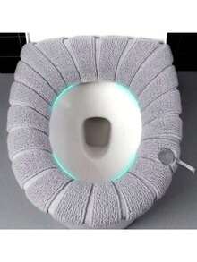 1pc Universal Toilet Seat Mat, Thickened Bathroom Toilet Seat Cover Pad, Washable Bathroom Decor Fall Decor - Multicolor - View 2