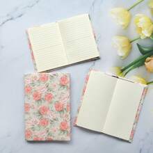 1 件 A5/A6 玫瑰图案布书套，计划簿封面保护壳日记本封面保护套办公文具用品，赠送 1 个透明放大镜，可用作书签 - 單件 - 查看 6