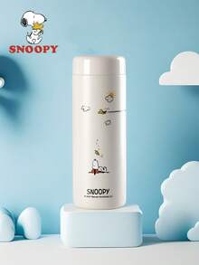 1pc Snoopy 350ML Compact Cute Water Bottle, Portable Pocket Cup, Mini Insulated Tumbler, Unisex Stainless Steel Minimalist Water Cup - Multicolor - View 1
