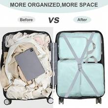 4pcs Large Capacity Travel Organizer Bags, Waterproof Portable Packing Cubes For Clothes, Pants, Shoes, Socks, Suitcase Storage Organizer,Boho Vibes - Multicolor - View 2